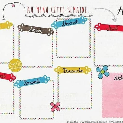 Menu du 12 au 18 octobre