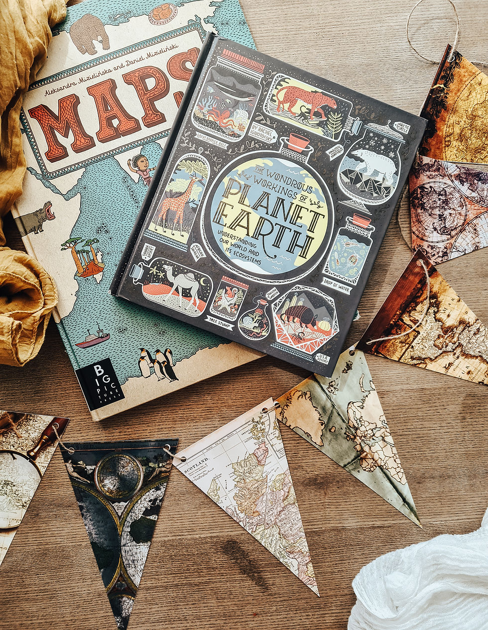 Thumbnail: Vintage Map Garland