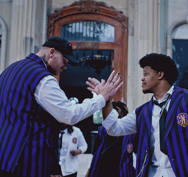 GEMA 2025 Award-Winning high-five scene from SoulClap TV's TV and commercial film production in South Africa and Dubai.