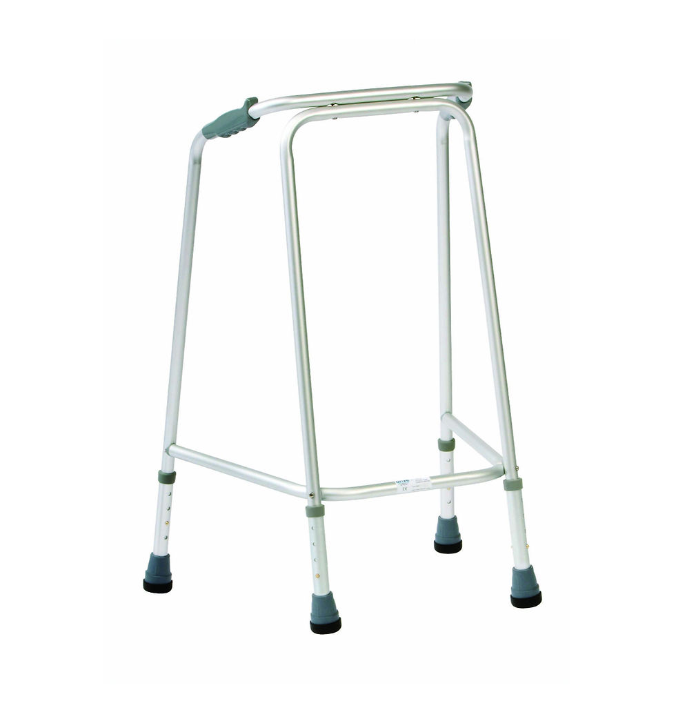Aluminum rollator for improved mobility