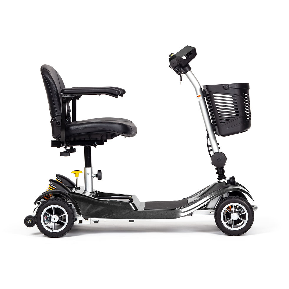 Black swivel mobility scooter
