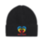 Thumbnail: Wave of Hearts Knit Beanie Hat