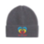 Thumbnail: Wave of Hearts Knit Beanie Hat