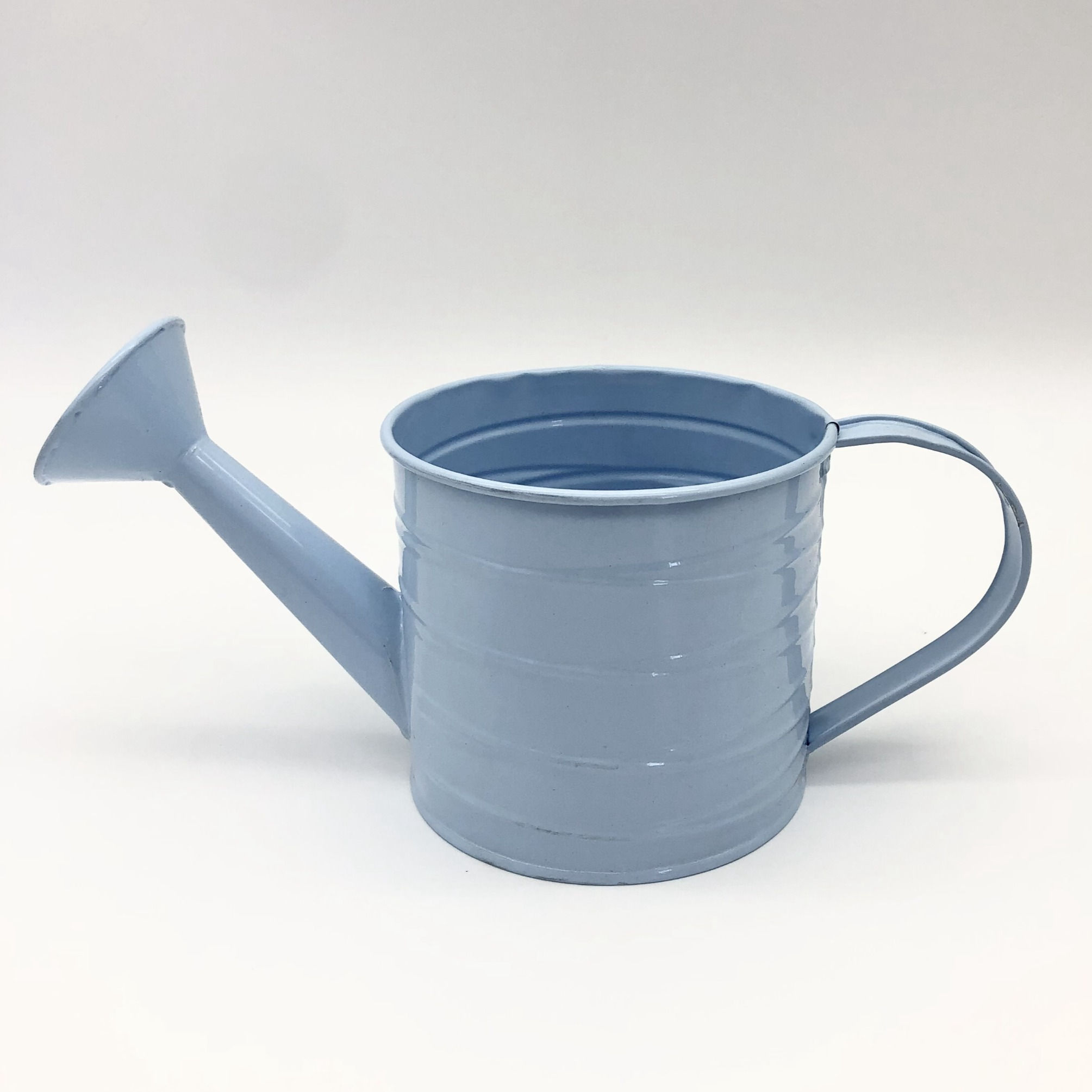Tin Water Can String Pattern Pale Blue (JE5113PB)