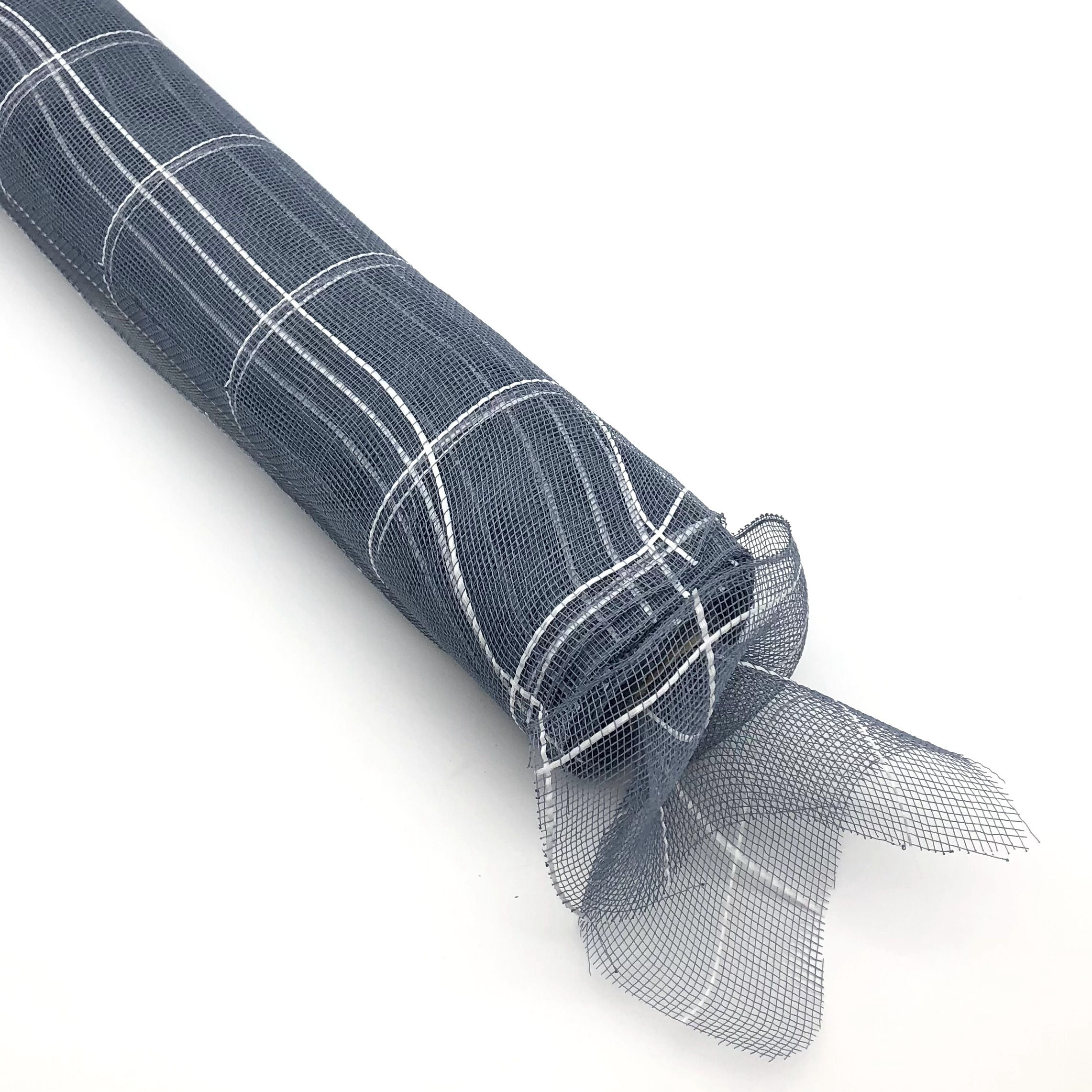 Mesh Roll White Check Silver (MRWCS)