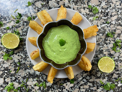 Coriander-Lime Mayonnaise Recipe | Dipping Sauce for Fried Cassava or Grilled Chicken