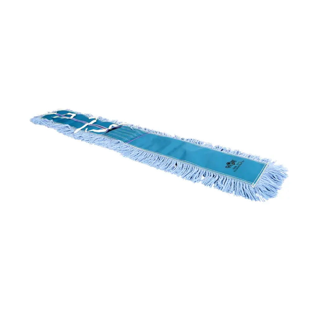Pro-Stat® Blue Tie-On Dust Mop Head - 48"L X 5"W / Blue