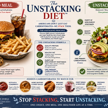 The Unstacking Diet™ for Metabolic Health: Americans Don’t Just Eat Carbohydrates—We Stack Them.