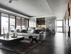 43坪毛胚屋改造計畫,透過隱藏式設計實現自帶採光與河景美宅