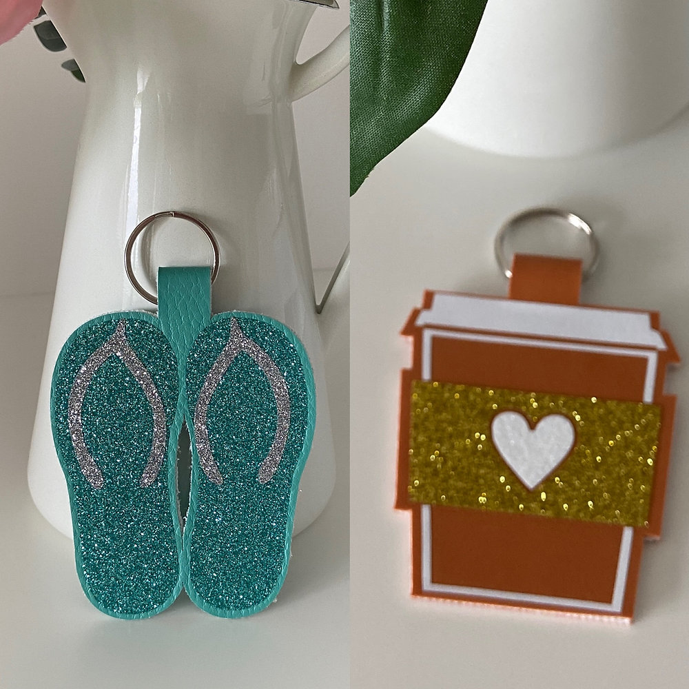How To Make Fabric Vinyl/Faux Leather & HTV Keyring's