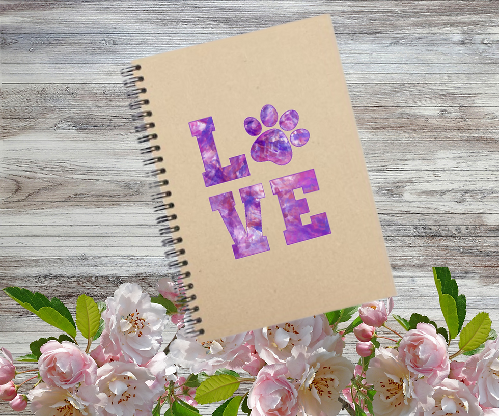 Thumbnail: Love Paw Print - Printable PDF For Stickers & Sublimation