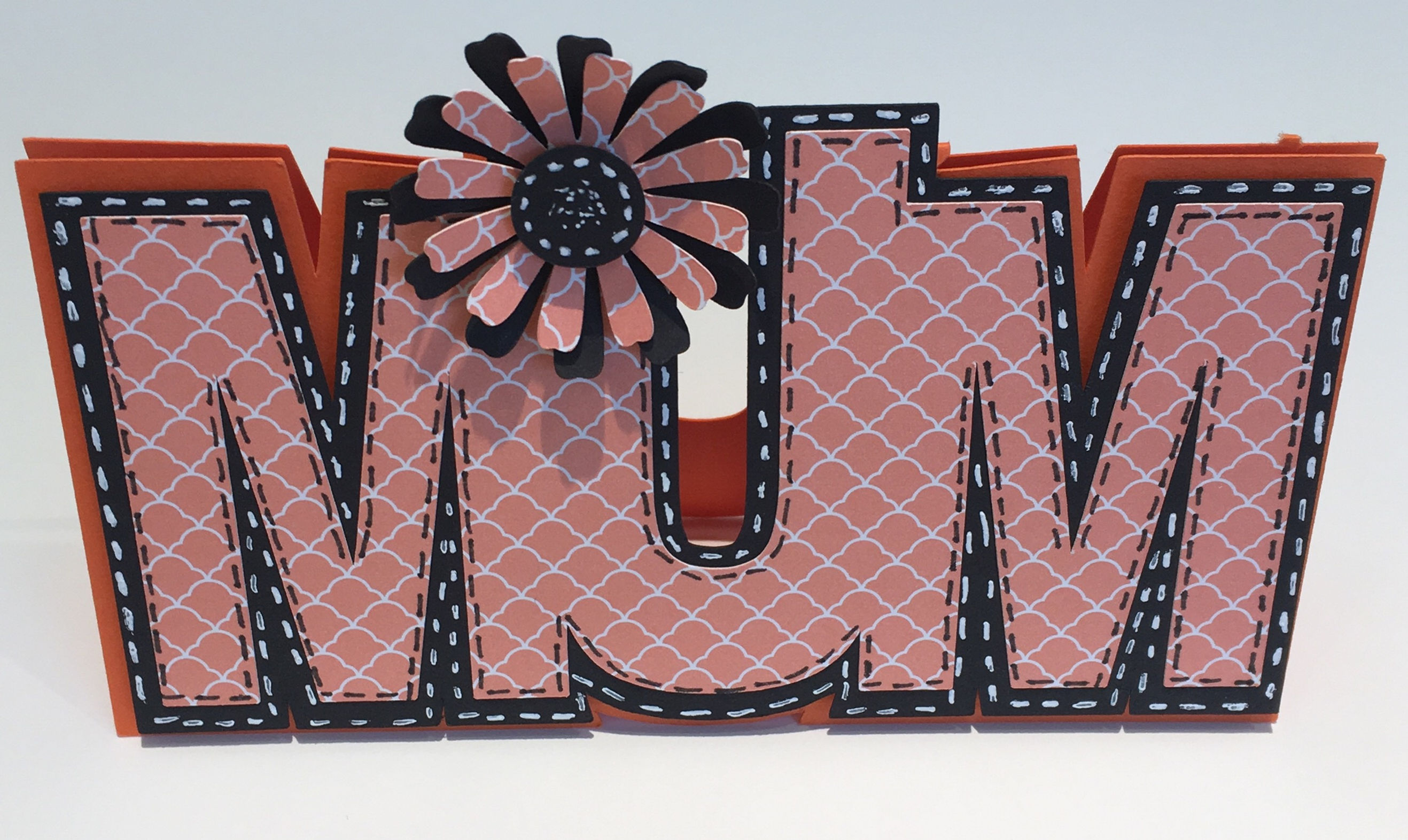 MUM Shaped Card Cutting File