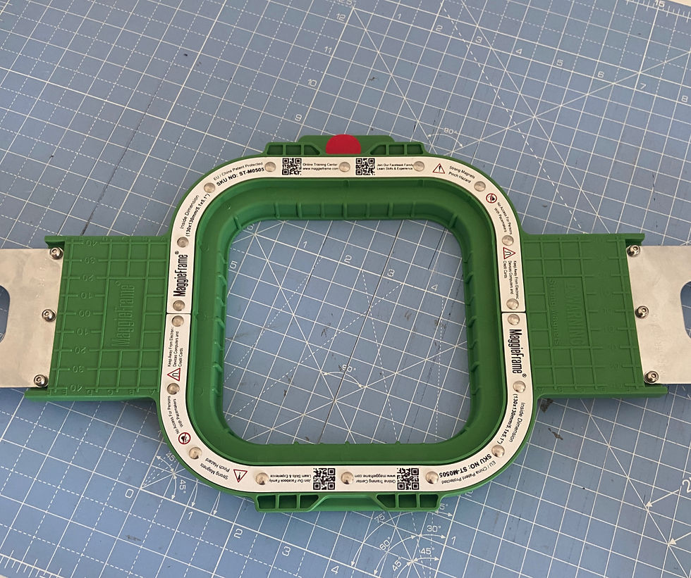 How to setup and use an embroidery magnetic hoop