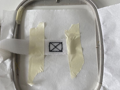A little sewing trick to embroider bag strap webbing