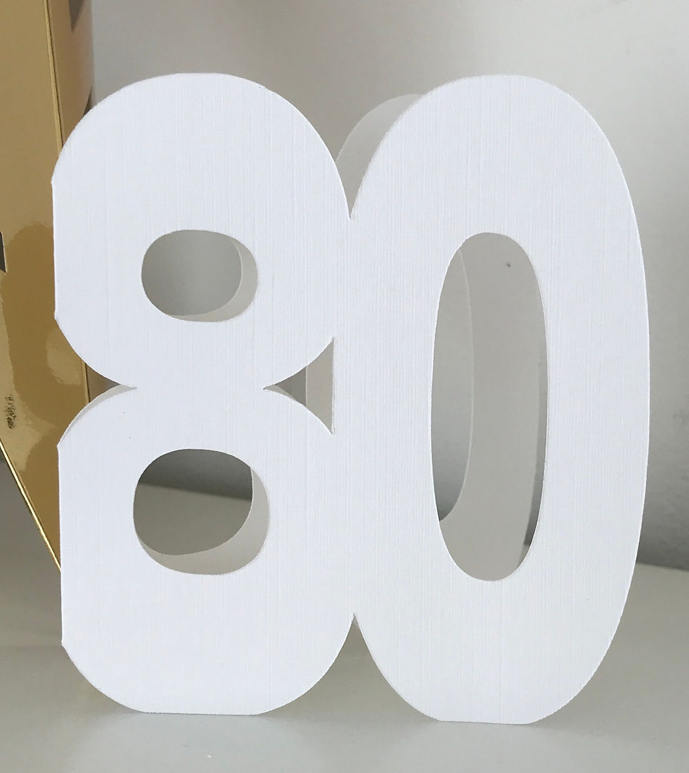 Thumbnail: Set of 11 ScanNCut Double Figure Number Shaped Cards