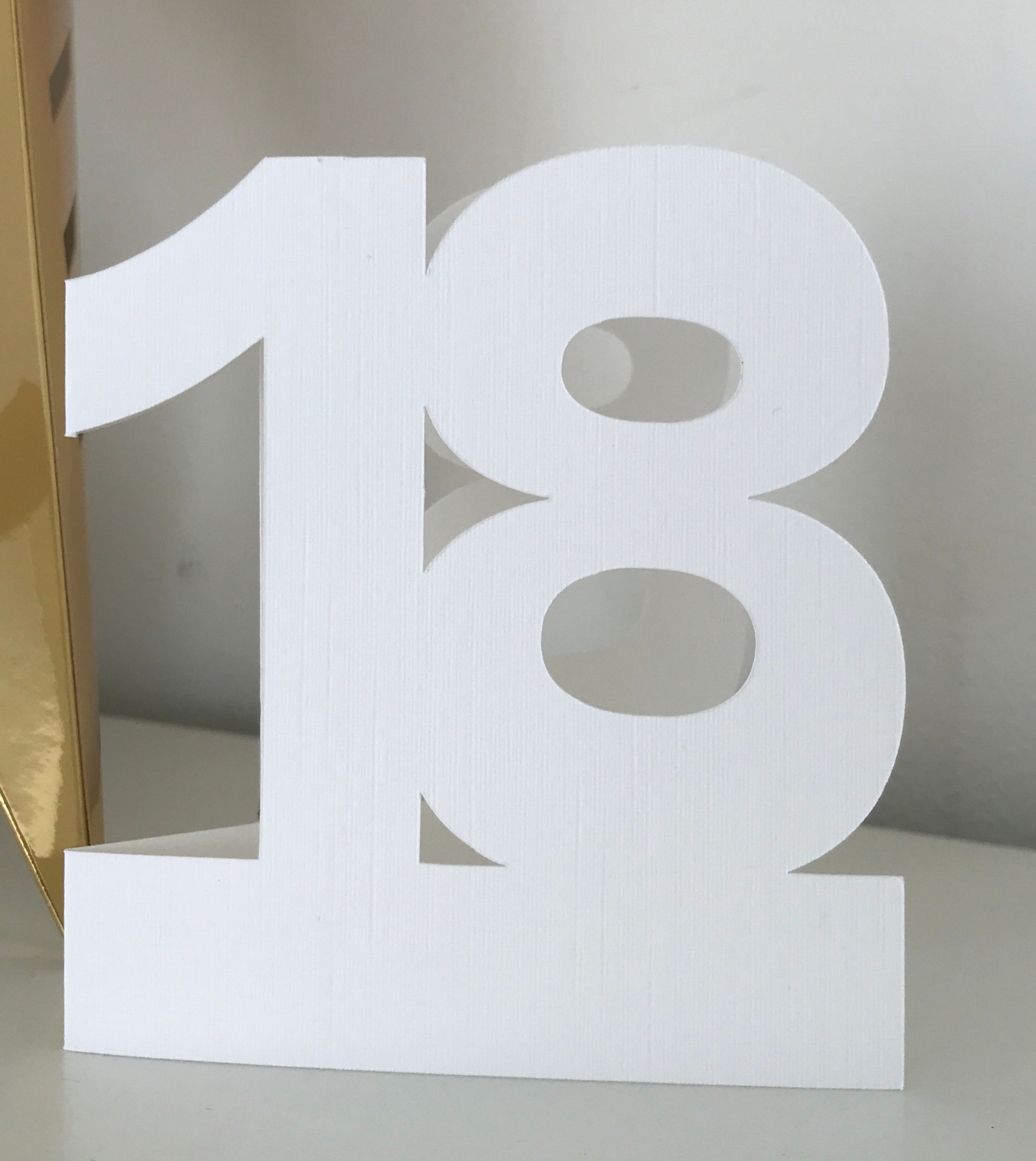 Set of 11 ScanNCut Double Figure Number Shaped Cards