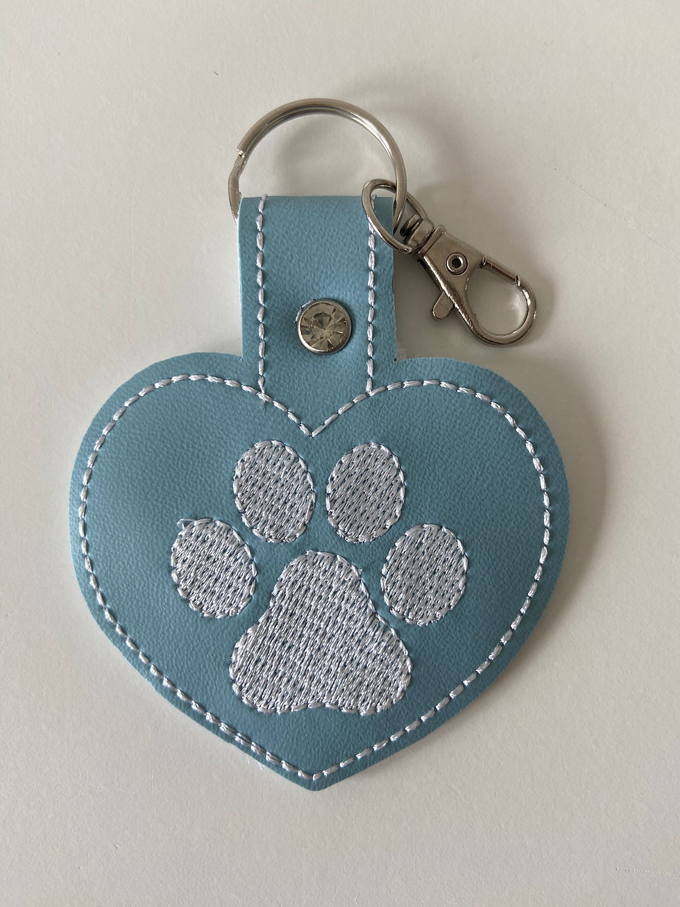 Thumbnail: Dog Paw Heart Keyring