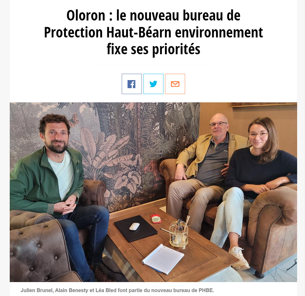 Oloron : le nouveau bureau de PHBE fixe ses priorités