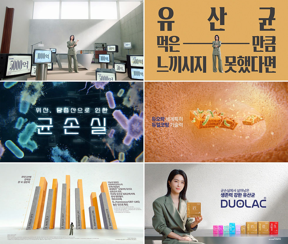 듀오락, ‘생존력 강한 유산균’ 광고 캠페인 공개... “듀얼코팅 기술로 221배 강력한 장 속 생존력”
