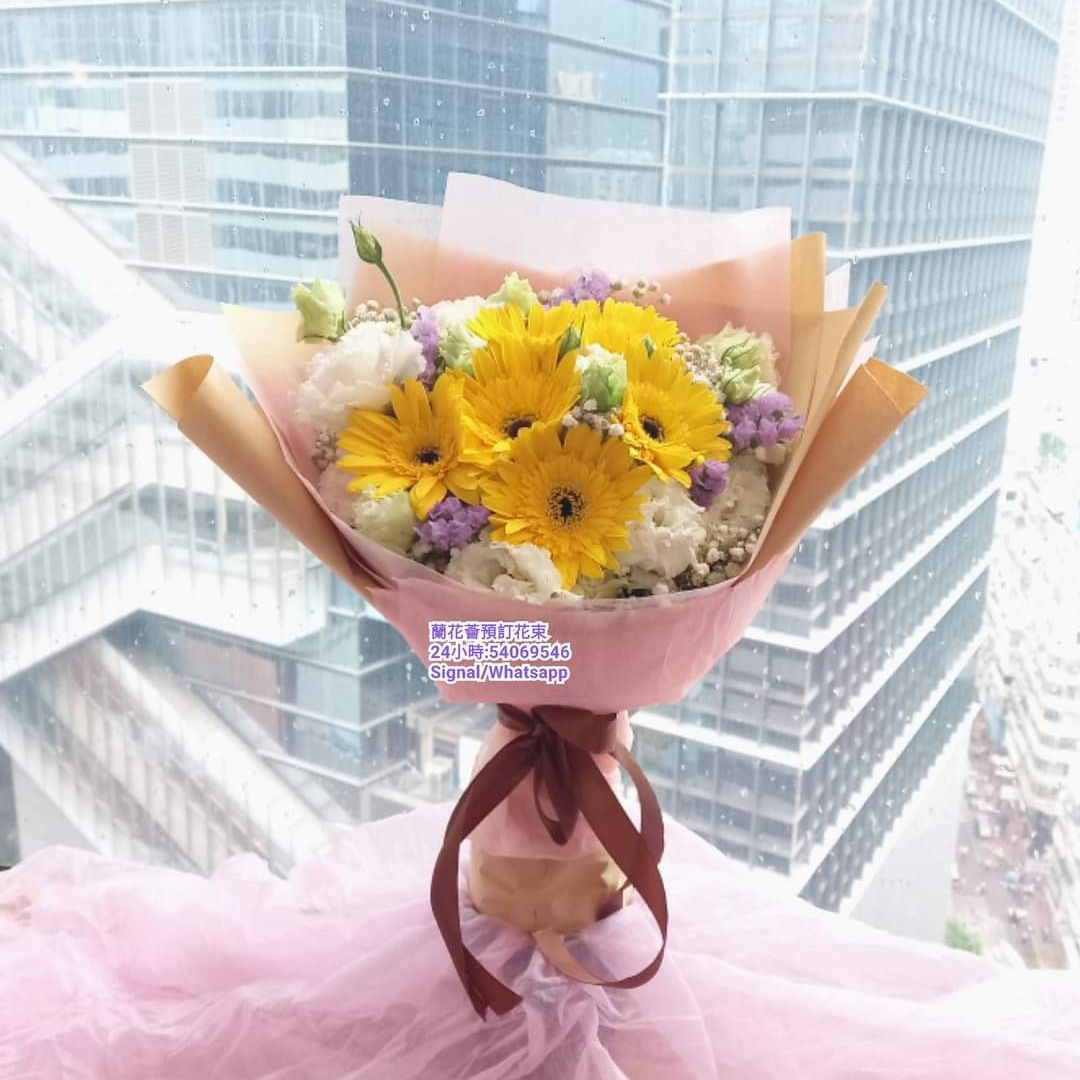太陽桔梗花束