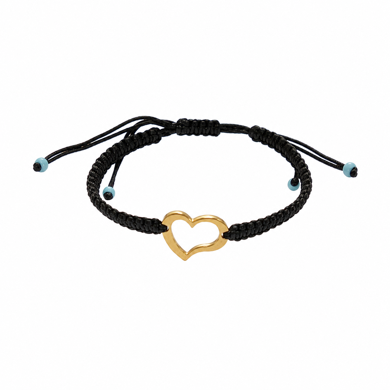 Heart Charm | Corded Bracelet