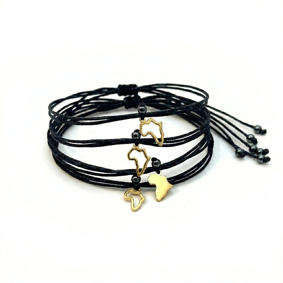Thumbnail: Plain Corded Charm Bracelet | Gold