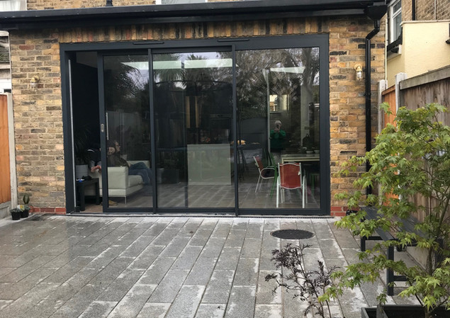 Completed rear elevation