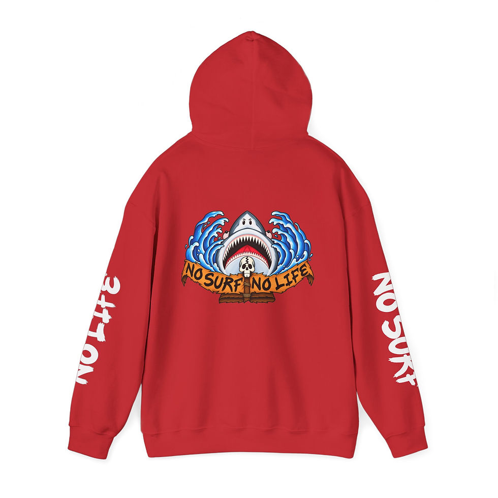 Thumbnail: No Surf No Life Unisex Graphic Hoodie — The Swell Graphic Hoodie