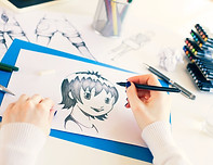 Dibujo animado persona Boceto