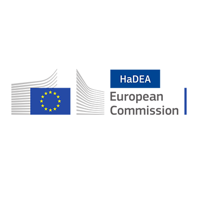 European Union Commission HaDEA logo - graphic design + logo design + advertising + pubbli