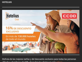 DESCUENTO AFILIADO/AS HOTELIUS CLUB