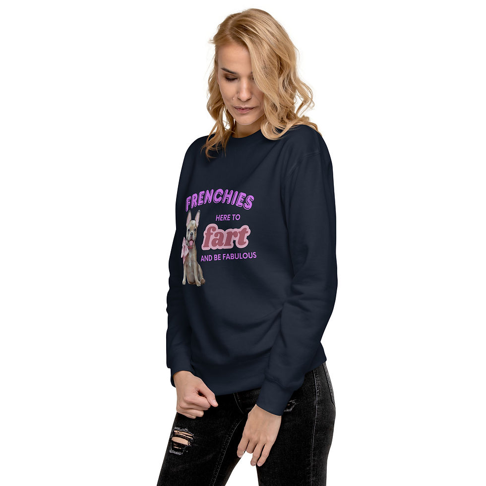 Thumbnail: Frenchie Hoodie - "Here to Fart & Be Fabulous" Sweater