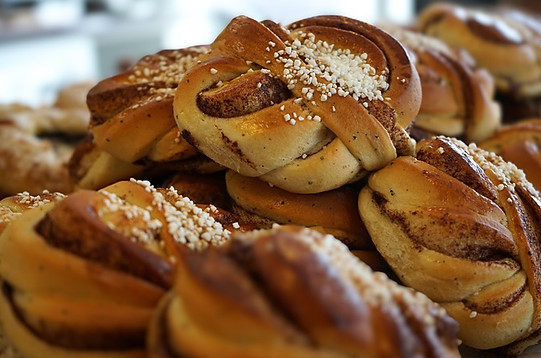 Kanelbullar ifrån Lundbergs bageri i Karlstad