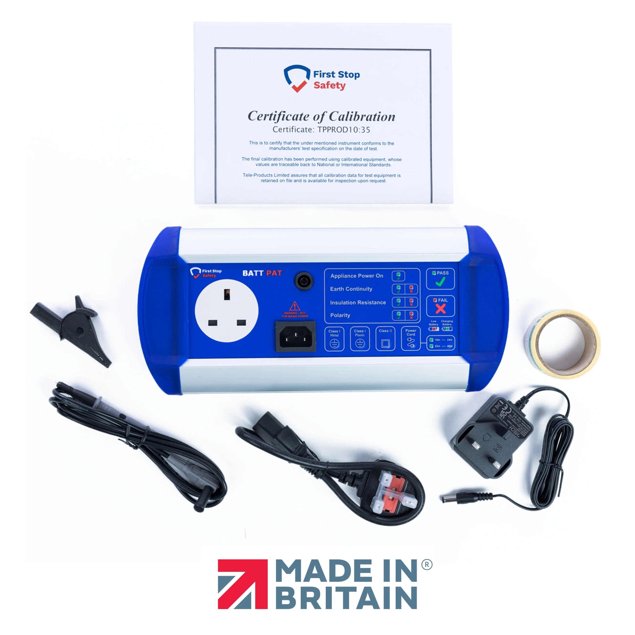 BattPAT Easy to use PASS/FAIL Tester | FirstStopSafety