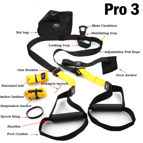 Thumbnail: Resistance Bands Fitness Hanging Training Straps Gym workout Crossfit Suspension