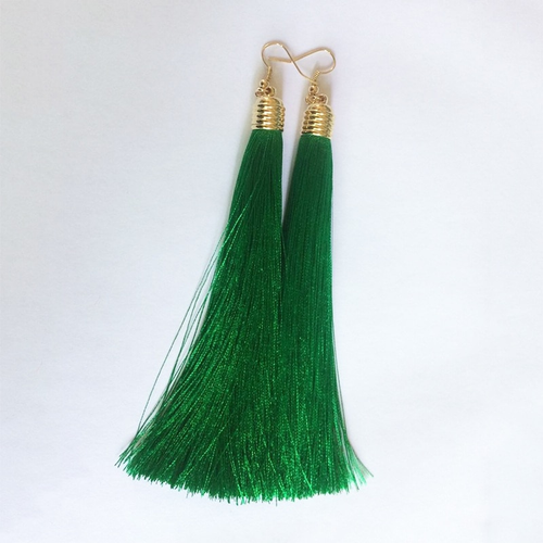 Thumbnail: LZHLQ Vintage Ethnic Long Tassel Earrings Women 2017 Fashion Brand Jewelry