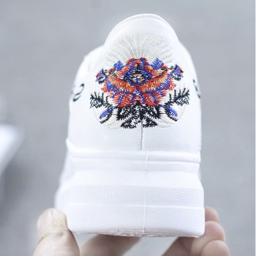 Thumbnail: WAWFROK Women Casual Shoes Summer 2018 Spring Women Shoes Fashion Embroidered