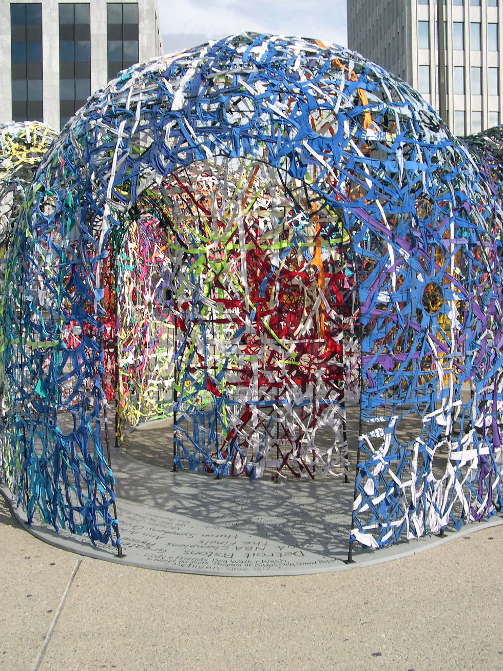 Blue entrance