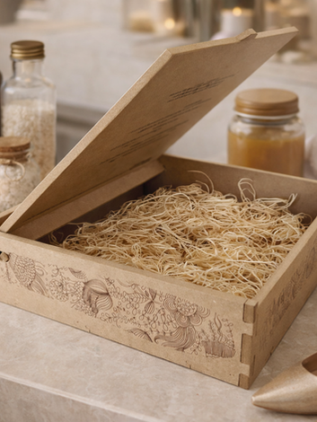cofanetto in fibra di legno