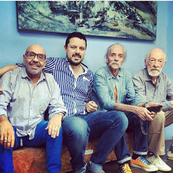 Jorge (papá) y otros artistas amigos