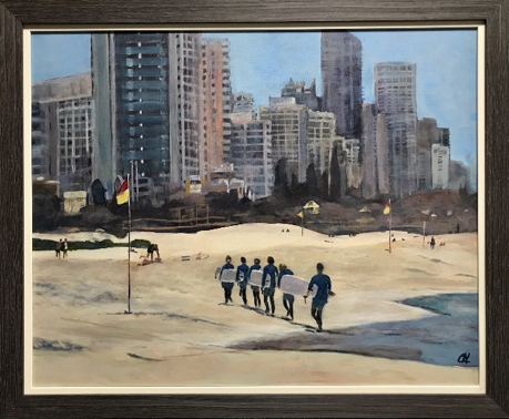 Surfers in Surfers