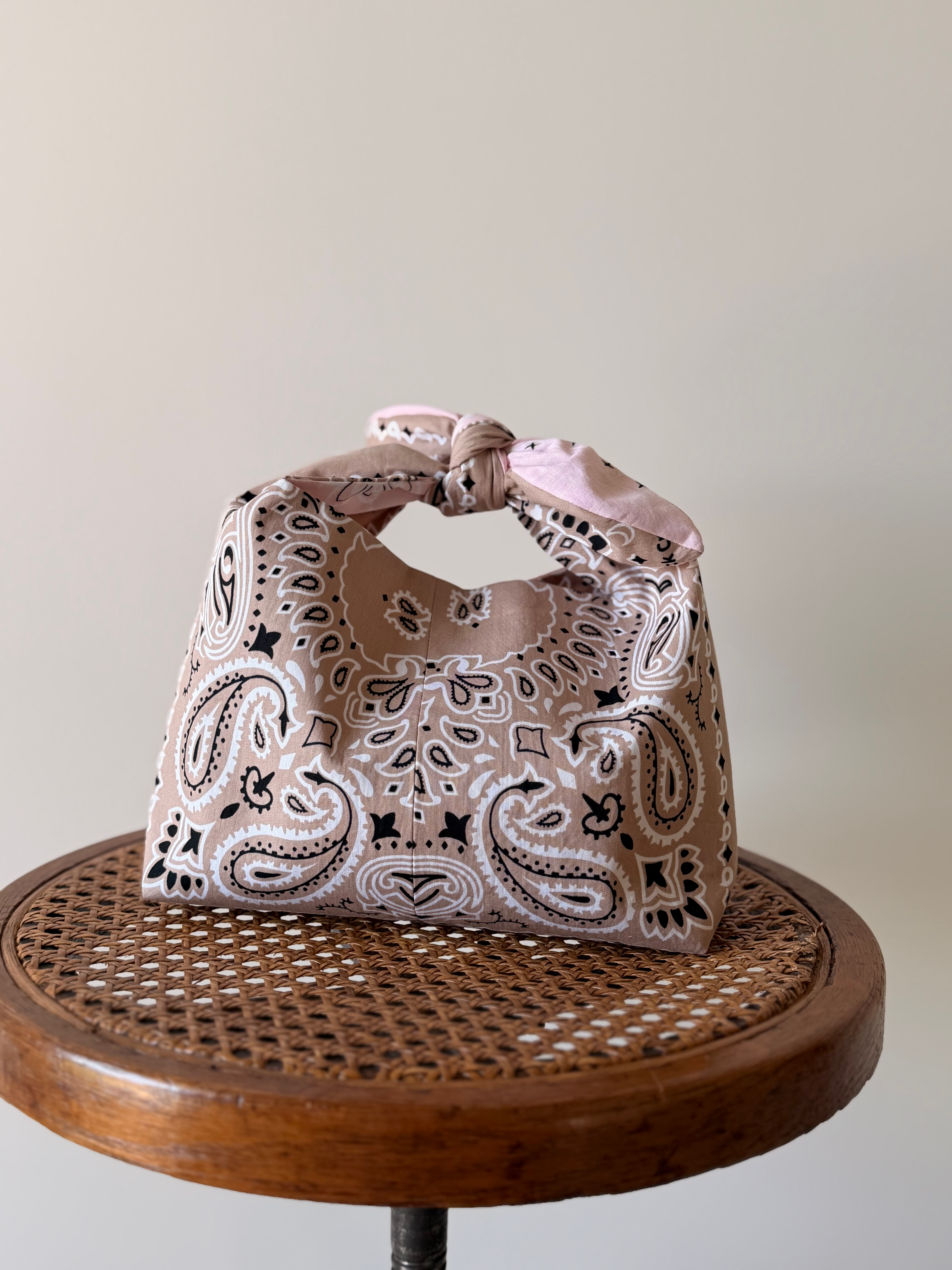 Sustain X Sorella Bandana Bag (Pink/tan)