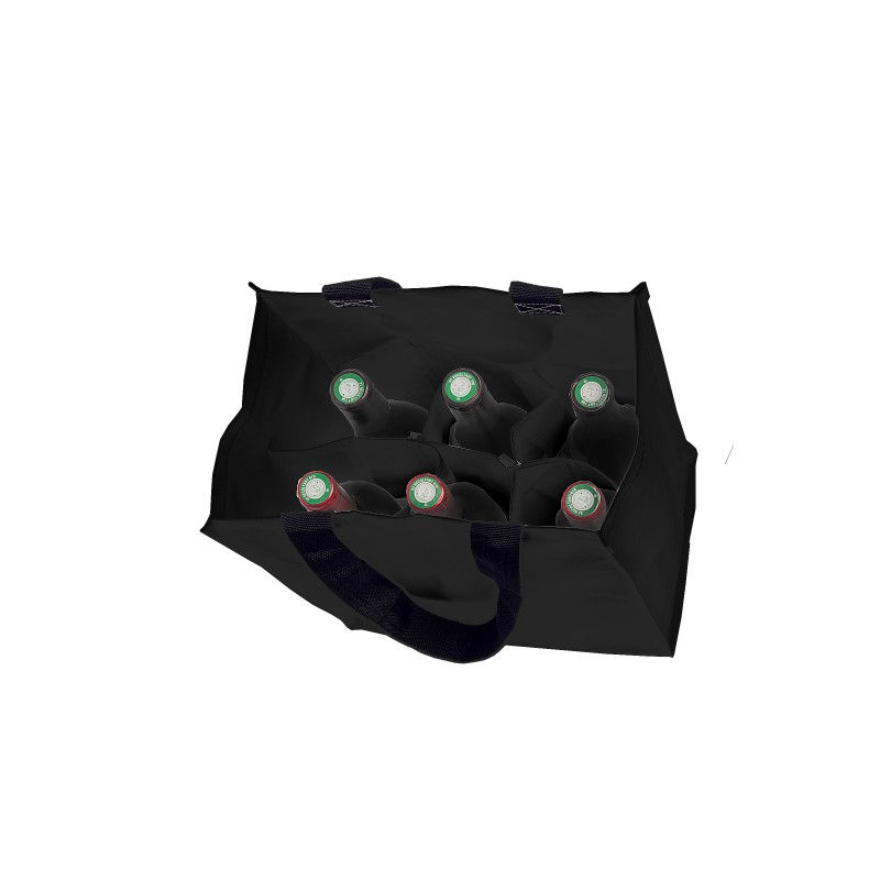 Thumbnail: Black Bag for 6 Bottles