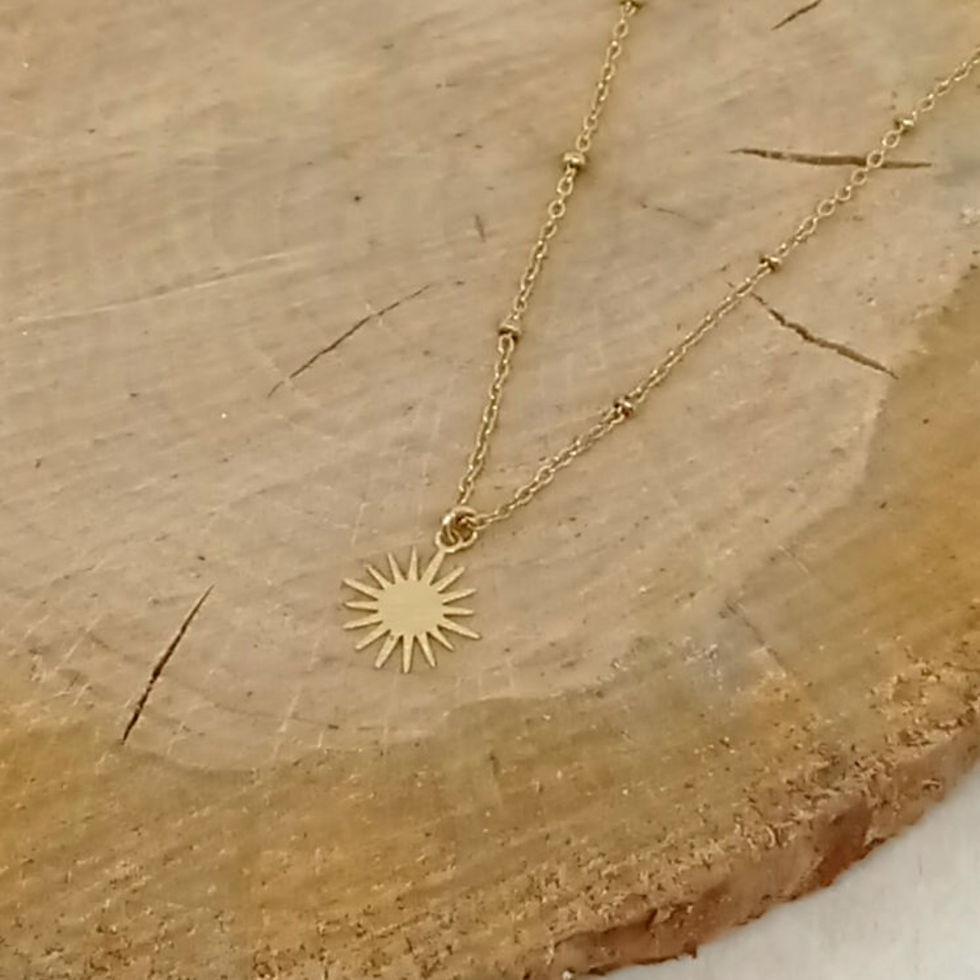 Miniature : Collier ras de cou soleil 