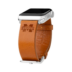 Mississippi State Bulldogs Premium Leather Apple Watch Band