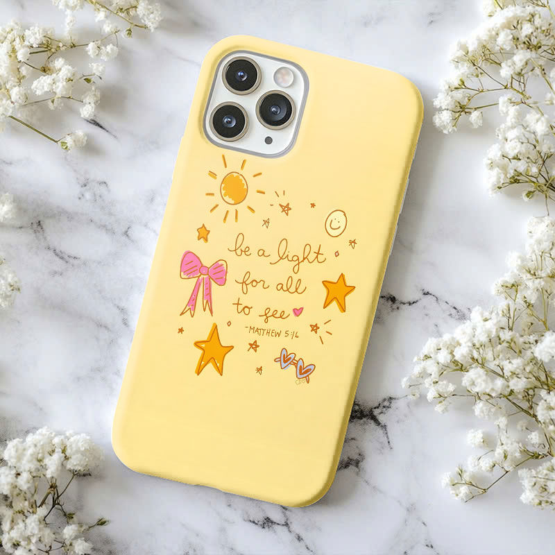 Thumbnail: "Be a Light" Cute Scripture Phone Case