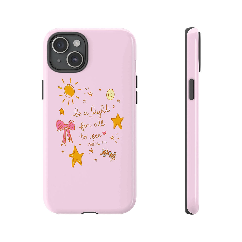 Thumbnail: "Be a Light" Cute Scripture Phone Case