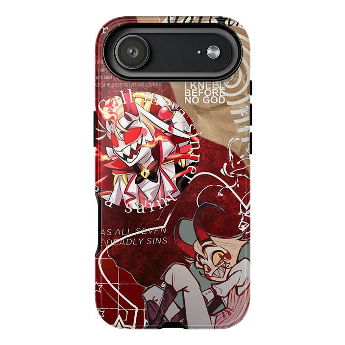 Thumbnail: A crisp vertical rear shot of the printed case showcasing how the retro indie cartoon scrapbook armor layout formats beautifu