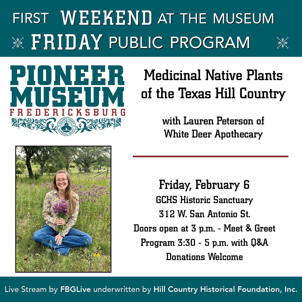 Friday Public Program-White Deer Apothecary