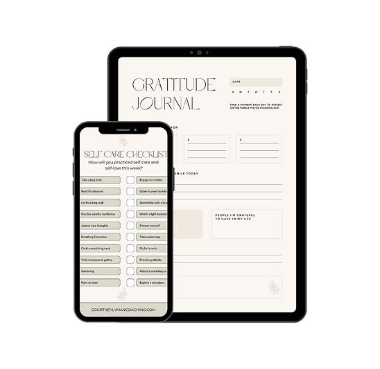 Gratitude Journal and self care checklist